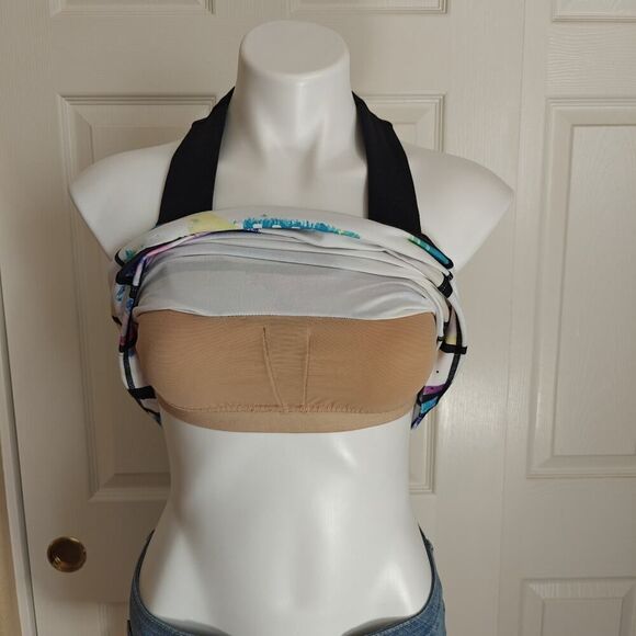 Lululemon Scoop Neck Tie Dye Striped Tank sz 8 - Picture 7 of 12